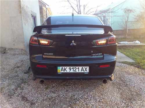 Задні ліхтарі чорні для Mitsubishi Lancer X