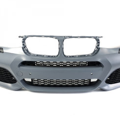 Передній бампер на BMW X3 F25 2014-2017 року (M Sport Paket)