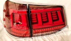 Задні ліхтарі LED червоні стиль CP для Toyota Land Cruiser 200 2016-2021
