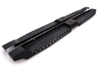 Боковые пороги Dakar V2 без LED (2 шт, металл) для Volkswagen Amarok 2010-2022 гг