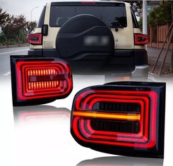 Задні ліхтарі FULL LED чорні тип CP для FJ Cruiser