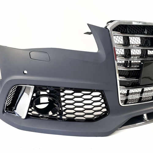 Передній бампер у стилі W12 на Audi A8 D4 2010-2014 року