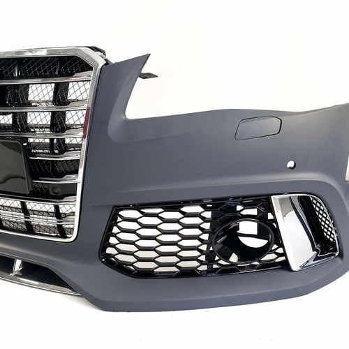 Передній бампер у стилі W12 на Audi A8 D4 2010-2014 року