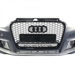 Передній бампер у стилі RS на Audi A3 8V 2012-2016 рік ( Під туманки )