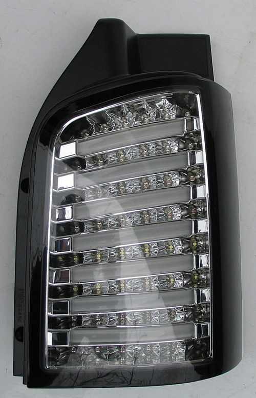 Задні ліхтарі хром LED tube для Volkswagen T5 2003-2015
