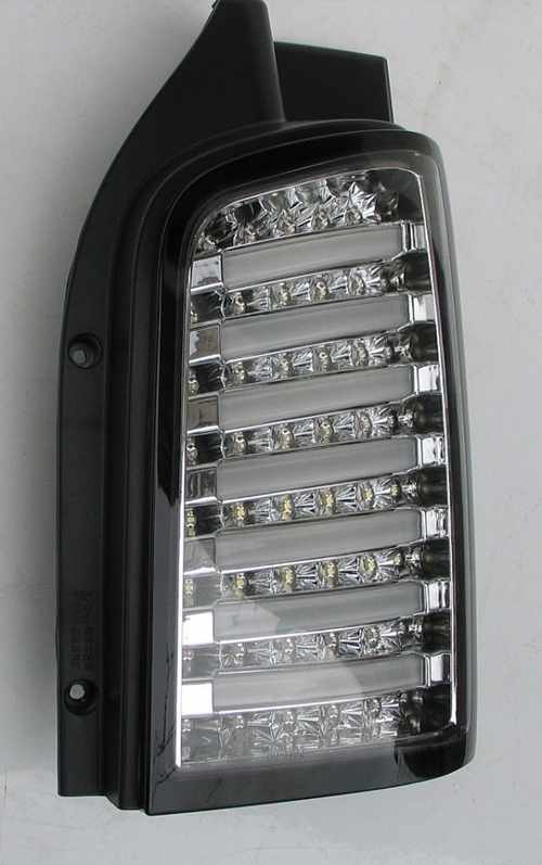 Задні ліхтарі хром LED tube для Volkswagen T5 2003-2015