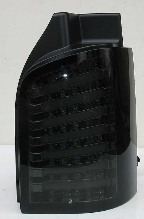 Задні ліхтарі хром тоновані LED tube для Volkswagen T5 2003-2015