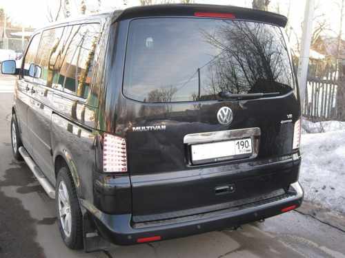 Задні ліхтарі хром LED tube для Volkswagen T5 2003-2015