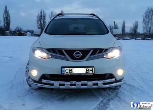Передній захист ST015 (нерж) для Nissan Murano 2008-2014 