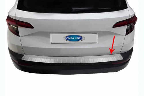 Накладка на задній бампер OmsaLine (нерж) для Skoda Karoq