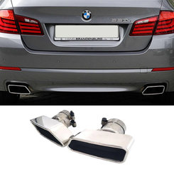 Насадки на вихлоп BMW 5 Series F10 2010-2017 року (M550i Хром)