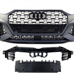 Передній бампер на Audi Q3 F3 2018-2022 року (стиль RSQ3)