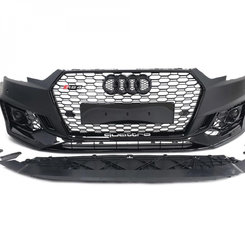 Передній бампер на Audi A4 B9 2015-2019 рік ( RSU в стилі RS4 Під радари )