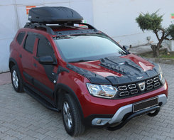 Комплект накладок на капот DRAGON (3 шт) для Renault Duster 2018↗ рр.