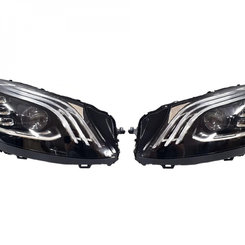 Передні фари на Mercedes S-Class W222 2017-2020 року (Multibeam Led + блоки Тайвань)