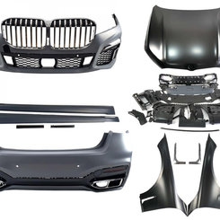 Комплект обвісу рестайлінг на BMW 7 Series G12 2015-2019 рік (M Sport Paket Full Chrome)