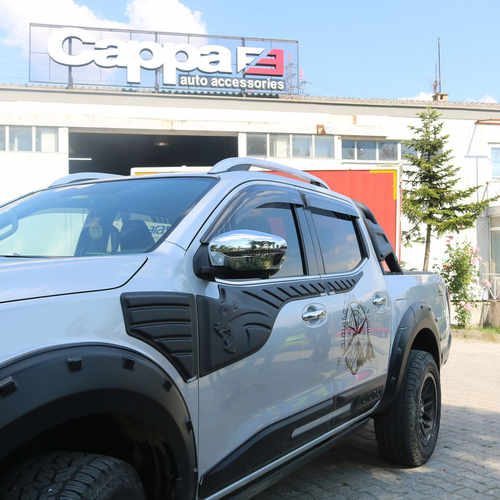 Молдинг на верх дверей (6 шт, ABS) для Nissan Navara/NP300 2016↗