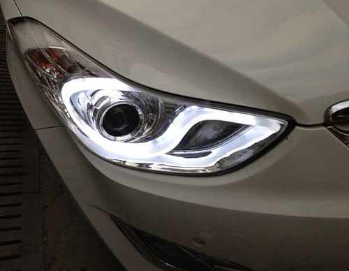 Передні фари ксенонові тюнінг чорні для Hyundai Elantra MD 2011-2015
