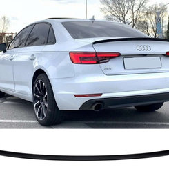 Спойлер на Audi A4 B9 2015-2019 року (чорний глянець)