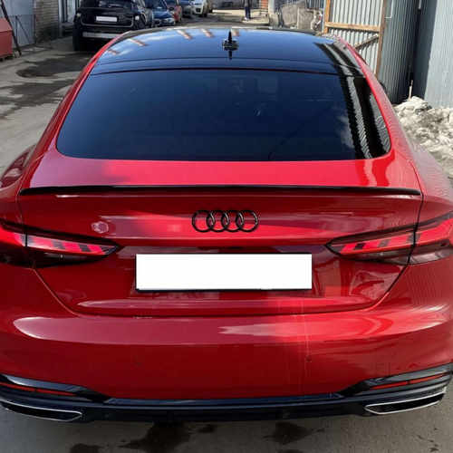 Спойлер на Audi A5 B9 2021-2023 року (чорний глянець)