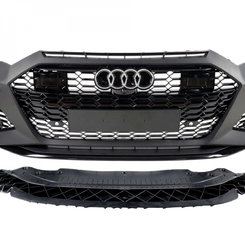 Передній бампер на Audi A6 C8 2018-2022 рік Під дистронник (в стилі RS6 Avant)