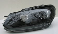 Передні фари чорні R20 с LED для Volkswagen Golf 6 2009-2012