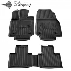 Килимки Stingray 3D (5 шт, поліуретан) для Lexus RX 2022↗ рр.