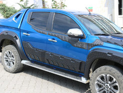 Молдинг двері EuroCap (6 шт, ABS) для Fiat Fullback 2016↗ рр.