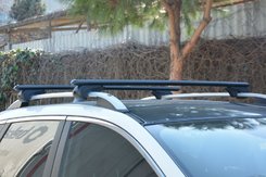 Перемички на звичайні рейлінги під ключ Bold Bar Lite V1 (2 шт) Чорні для Volkswagen Volkswagen T4, T5, T6