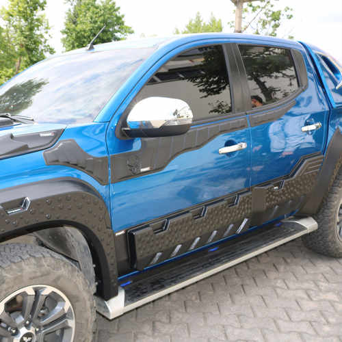 Верхні молдинги дверей (6 шт, ABS) для Mitsubishi L200 2019-2023