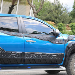 Верхні молдинги дверей (6 шт, ABS) для Mitsubishi L200 2019-2023