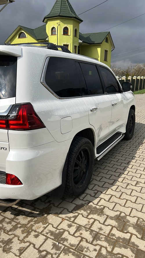 Бічні підпорожники (нерж) для Lexus LX570/450d 2015-2022