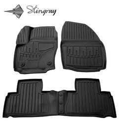 Килимки Stingray 3D (2011-2014, 4 шт, поліуретан, кліпса FC2) для Ford Galaxy 2007-2015 рр.