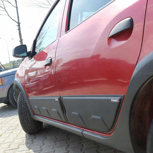 Молдинги (4 шт, ABS) для Renault Sandero 2013↗ рр.