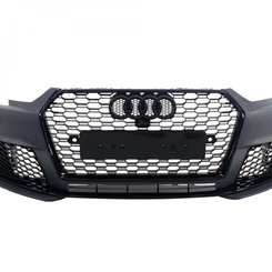 Передній бампер у стилі RS на Audi A4 B9 2015-2019 рік ( V1 Чорний )