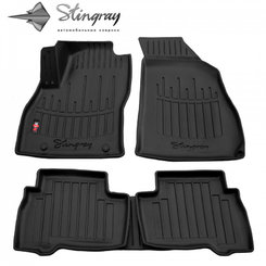 Килимки Stingray 3D (5 шт, поліуретан) для Peugeot Bipper 2008↗ рр.
