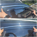 Дефлектори вікон (вітровики) для Honda CR-V 2007-2012 з нерж. хром полоскою накладні