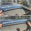 Дефлектори вікон (вітровики) для BMW X5 E70 2007-2013 з нерж. хром полоскою накладні