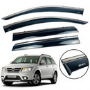 Дефлектори вікон (вітровики) для Fiat Freemont 2009-2021 з нерж. хром полоскою накладні