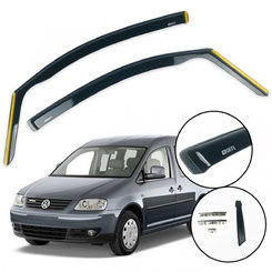Дефлектори вікон (вітровики) для Volkswagen Caddy 3,4 2004-2020 2D (вставні, 2шт)