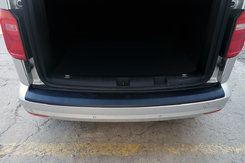 Накладка на задній бампер EuroCap (2015-2019, ABS) для Volkswagen Caddy 2015-2020 рр.