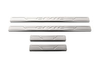 Накладки на пороги OmsaLine (4 шт, нерж) для Honda Civic Sedan X 2016-2021 рр.