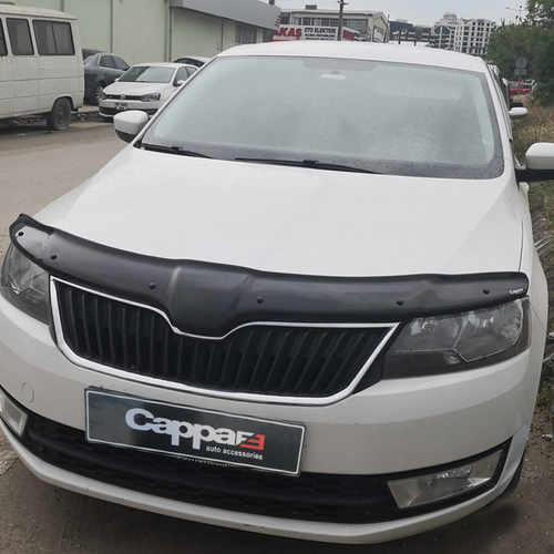 Дефлектор капота (EuroCap) для Skoda Rapid 2012↗ мм.