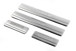 Накладки на пороги OmsaLine (4 шт., нерж.) для Ford Fusion 2002-2009 гг