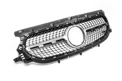 Передняя решетка Diamond Silver Без места под камеру для Mercedes GLA H247 2020-2024 гг