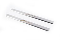 Накладки на пороги Carmos V1 (2 шт., Нерж.) для Fiat Punto Grande/EVO 2006-2018 рр