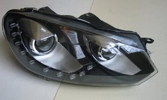 Передні фари чорні 2 лінзи V2 для Volkswagen Golf 6 2009-2012