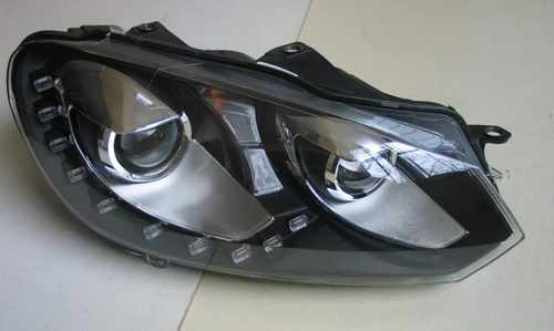 Передні фари чорні 2 лінзи V2 для Volkswagen Golf 6 2009-2012