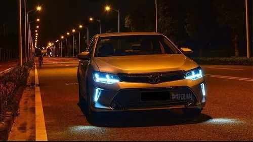 Передние фары ксенон ,фары тюнинг Y стиль 2015 для Toyota Сamry V55 2014-2017