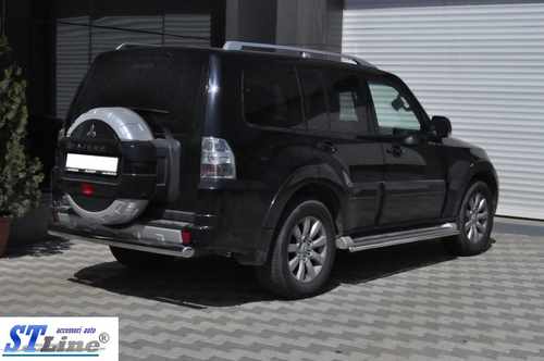 Задня дуга AK002 (нерж.) для Mitsubishi Pajero Wagon III